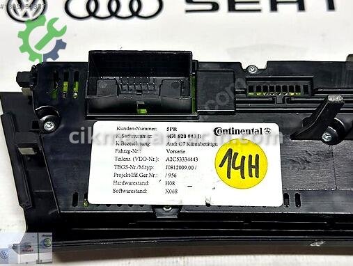 Audi A6 Kalorifer Kontrol Paneli 4G0820043B çıkma parça