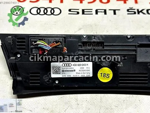 Audi A6 Klima Kontrol Paneli 4G0820043H çıkma parça