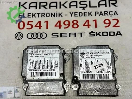 Volkswagen Jetta Airbag Beyni (SRS) 5C0959655C çıkma parça