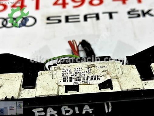 Skoda Fabia Kalorifer Kontrol Paneli 5J0820045C çıkma parça