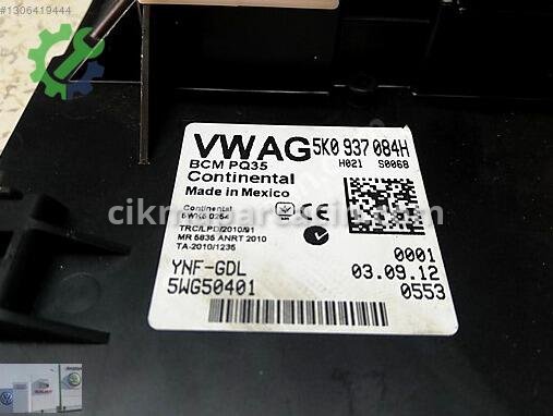 Volkswagen Tiguan Konfor Beyni 5K0937084H çıkma parça