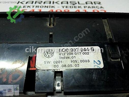 Volkswagen Polo Kalorifer Kontrol Paneli 6Q0907044B çıkma parça