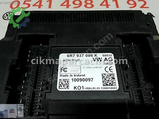 Skoda Fabia Beyin 6R7937086K çıkma parça
