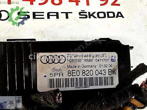 Audi A4 Klima Kontrol Paneli 8E0820043BK çıkma parça