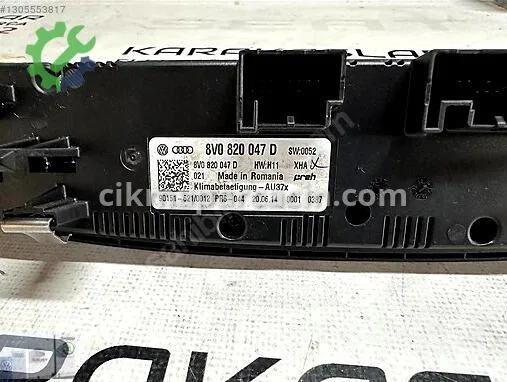 Audi A3 Klima Kontrol Paneli 8V0820047D çıkma parça
