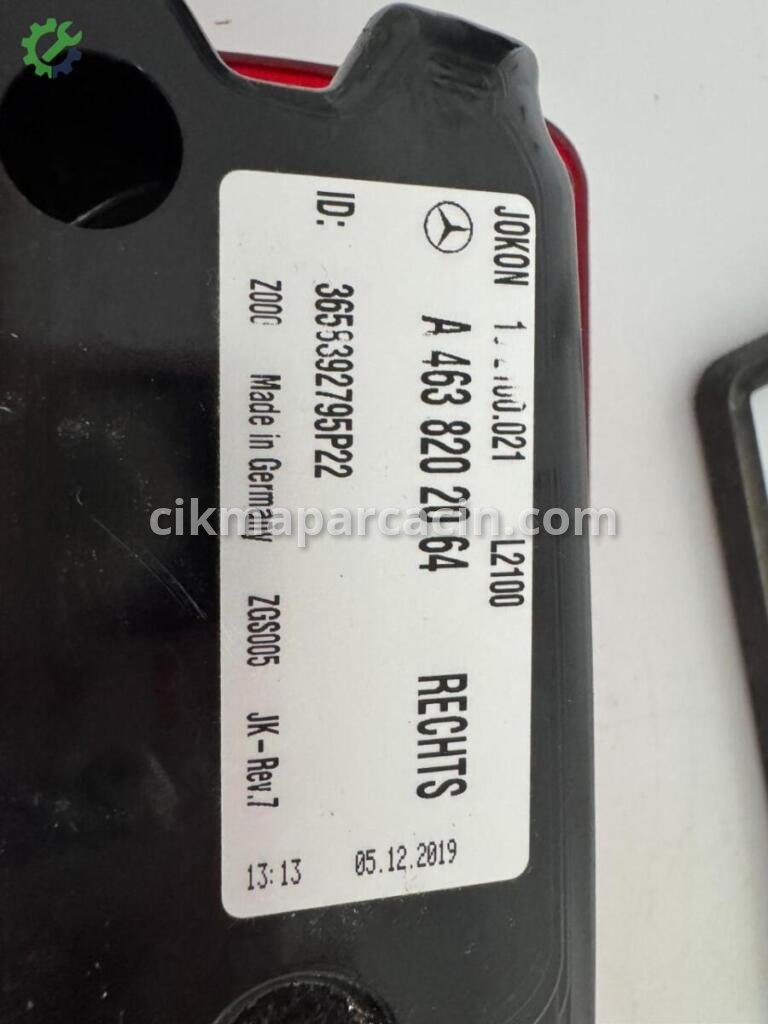 Mercedes-Benz G Serisi Sağ Arka Stop 4638202064 çıkma parça