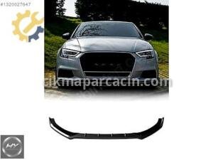 AUDI A3 8V FACELIFT SEDAN 2016-20 ÖN TAMPON EKİ LİP PIANO BLACK