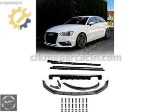 AUDI A3 8V Sportback 2013-2016 Uyumlu Body Kit Seti Piano Black