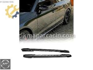 AUDI A4 B9 2019-2024 Marşpiyel Eki Lip Piano Black Sedan & Avant