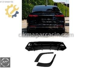AUDI A4 B9 2019-2024 RS Style Difüzör + Arka Köşe Flap Seti