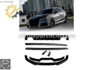 AUDI RS3 8V Sportback 2015-2016 Body Kit Lip Difüzör Piano Black