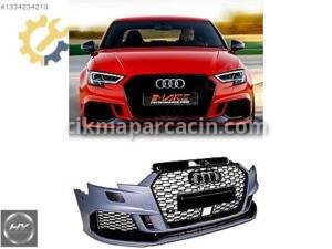 Audi A3 8V Sedan 2016-2020 RS3 Ön Tampon Krom Siyah Panjurlu