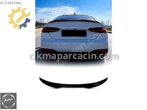 Audi A5 2017-2024 Bagaj Spoyleri Piano Black Spoiler Yarasa