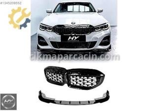 BMW 3 Serisi G20 2018-22 M340i Piano Black Panjur ve Ön Lip Seti