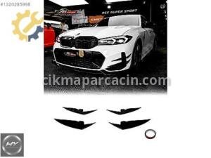 BMW 3 Serisi G20 LCI Facelift 2022+ Tampon Bıçağı Piano Black