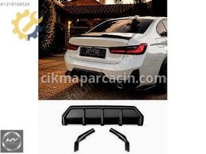 BMW 3 Serisi G20 LCI M Paket Difüzör & Arka Köşe Flap Seti 2022+