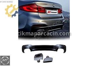 BMW 5 Serisi G30 2017-2023 540i Arka Difüzör Kare Egzoz Ucu Seti