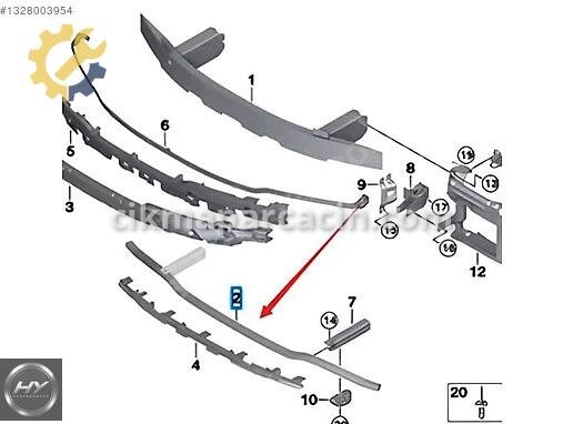 BMW 3 Serisi Ön Tampon Demiri 51118079669 çıkma parça