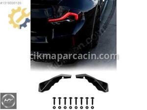 BMW M2 G87 2023+ Arka Tampon Köşe Flapları Piano Black