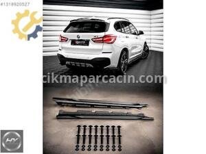 BMW X1 F48 M-Pack 2015-2022 Uyumlu Marşpiyel Eki Lip Piano Black