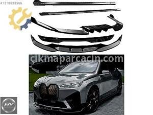 BMW iX M-Pack I20 2021+ Uyumlu Body Kit Lip Seti Piano Black