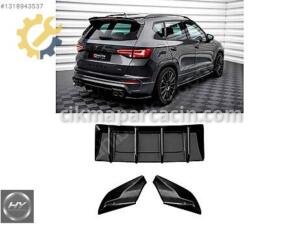 CUPRA Ateca 2018-2024 Difüzör & Arka Yan Flap Seti Piano Black