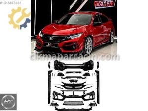 Honda Civic FC5 Uyumlu Type R Style Ön Arka Tampon ve Marşpiyel