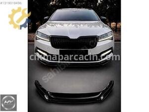 SKODA Superb 19-24 Ön Tampon Alt Eki Lip Splitter Piano Black