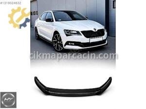 SKODA Superb 2015-2018 Uyumlu Ön Tampon Alt Eki Lip Piano Black
