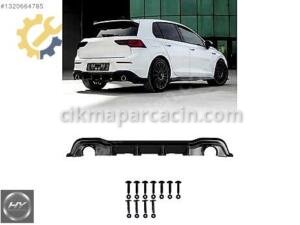 VOLKSWAGEN Golf 8 GTI / R-Line 2020+ Arka Difüzör Piano Black