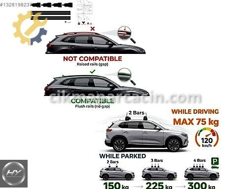 Volvo XC60 Tavan Çıtası çıkma parça