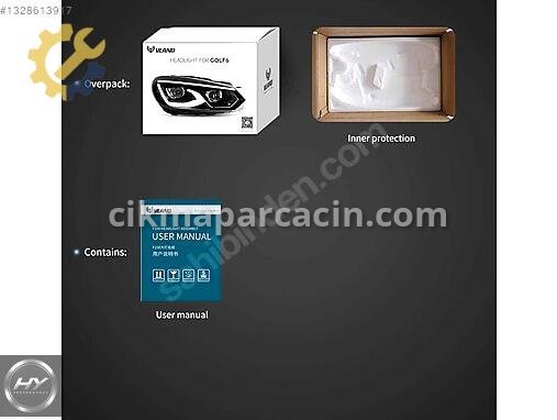 Volkswagen Golf Ön Far çıkma parça