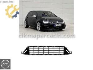 VW Golf 7 / 7.5 R-Line Ön Tampon Alt Orta Izgarası Piano Black