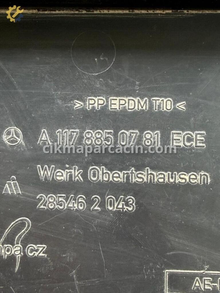 Mercedes-Benz CLA Plakalık A1178850781 çıkma parça